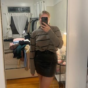 Leather skirt from Only